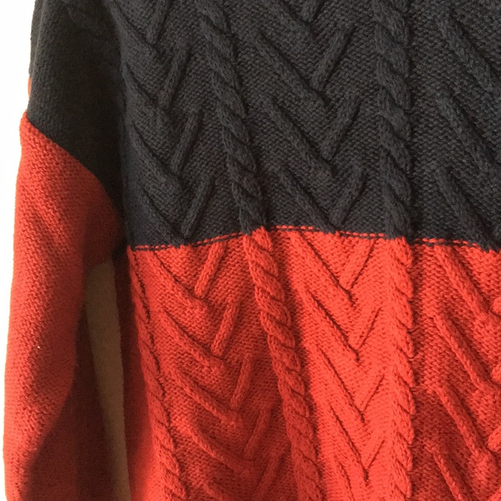 Chunky Color Block Pullover Sweater - Picture 3 of 6